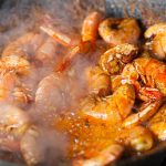 Camarones a la naranja