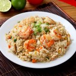 Camarones en arroz