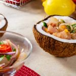 Ceviche de atún fresco